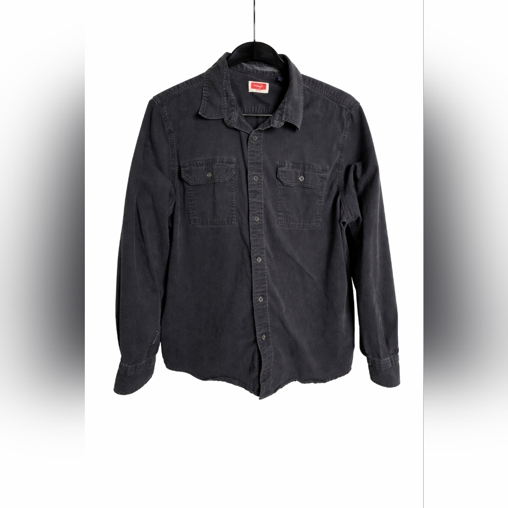 Wrangler Faded Black Button Down Shirt XL